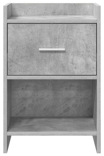 Éjjeliszekrények 2 pcs Betonszürke 40 x 30 x 60 cm Szerelt Fa