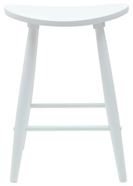 Étkező Székek 2 pcs Fehér 46 x 37 x 63 cm Tömör Gumi Fa