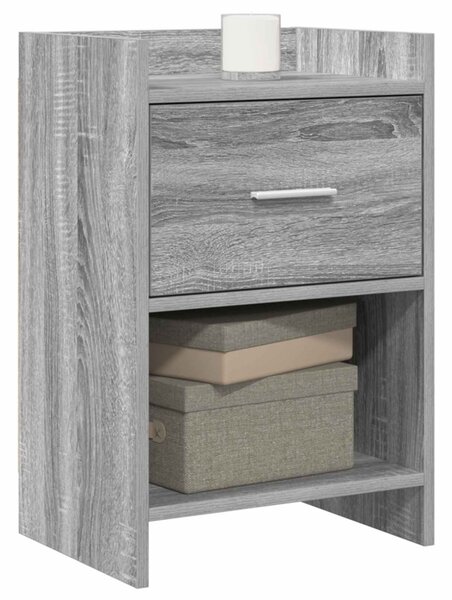 Éjjeliszekrények 2 pcs Szürke Sonoma 40 x 30 x 60 cm Szerelt Fa