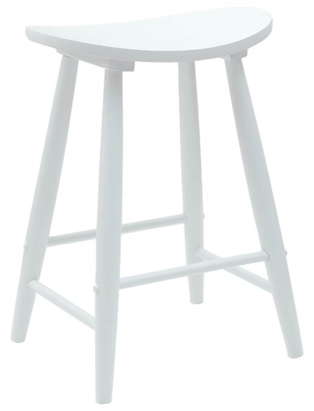 Étkező Székek 2 pcs Fehér 46 x 37 x 63 cm Tömör Gumi Fa