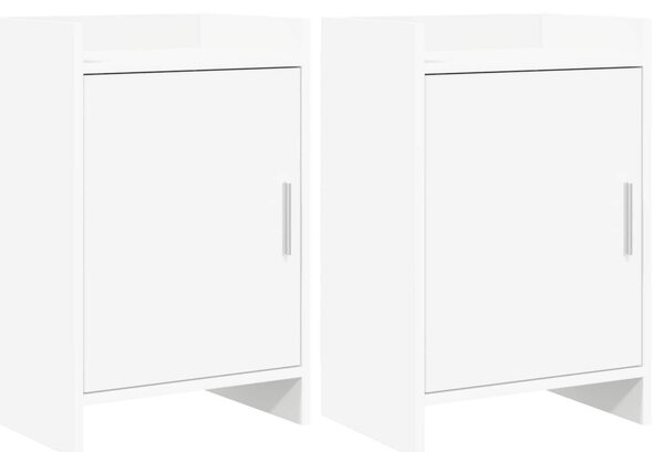Éjjeliszekrények 2 pcs Fehér 40 x 30 x 60 cm Szerelt Fa