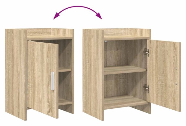 Éjjeliszekrények 2 pcs Sonoma Tölgy 40 x 30 x 60 cm Szerelt Fa