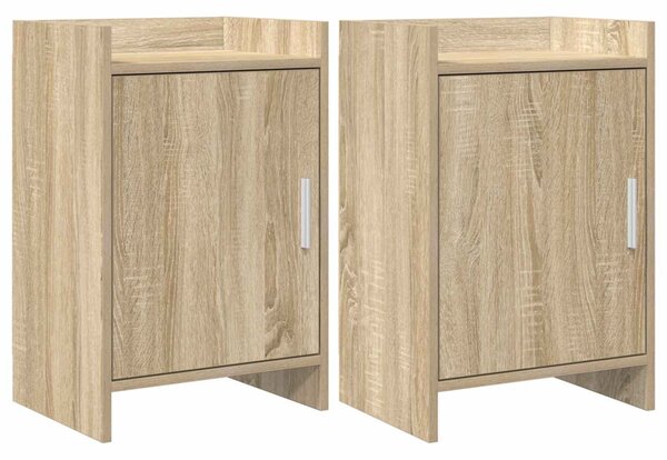 Éjjeliszekrények 2 pcs Sonoma Tölgy 40 x 30 x 60 cm Szerelt Fa