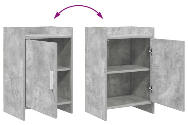 Éjjeliszekrények 2 pcs Betonszürke 40 x 30 x 60 cm Szerelt Fa