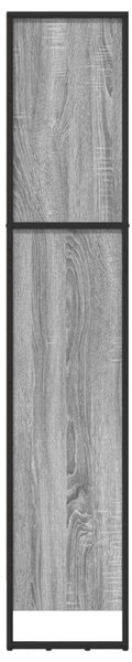 Könyvespolc Szürke Sonoma 60 x 30 x 155 cm Faanyag