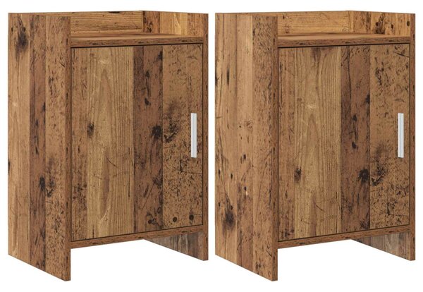 Éjjeliszekrények 2 pcs Antik Fa 40 x 30 x 60 cm Szerelt Fa