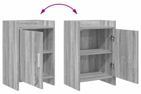 Éjjeliszekrények 2 pcs Szürke Sonoma 40 x 30 x 60 cm Szerelt Fa