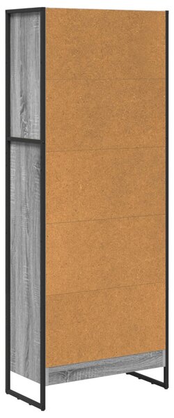 Könyvespolc Szürke Sonoma 60 x 30 x 155 cm Faanyag