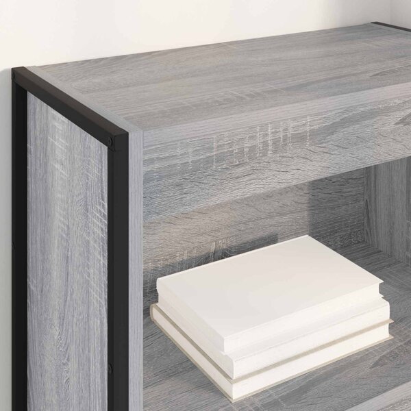 Könyvespolc Szürke Sonoma 60 x 30 x 155 cm Faanyag