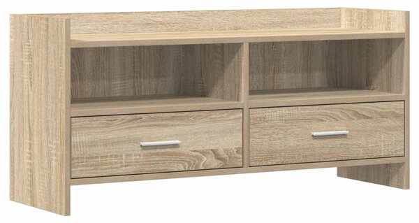 TV szekrény 100 x 33 x 47 cm Sonoma Tölgy Szerelt Fa