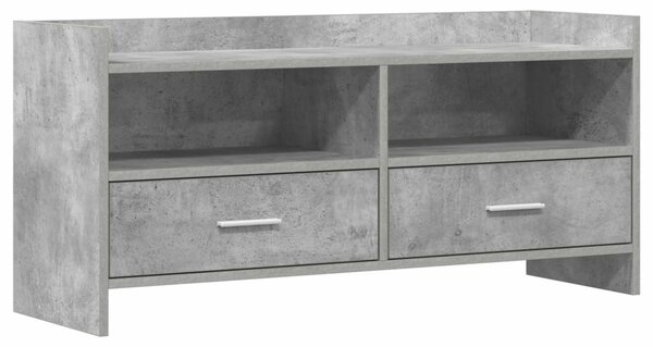 TV szekrény 100 x 33 x 47 cm Betonszürke Szerelt Fa