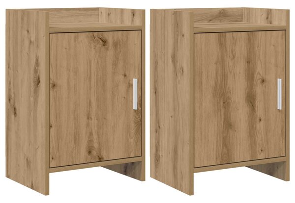 Éjjeliszekrények 2 pcs Kézműves Tölgy 40 x 30 x 60 cm