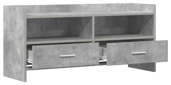 TV szekrény 100 x 33 x 47 cm Betonszürke Szerelt Fa