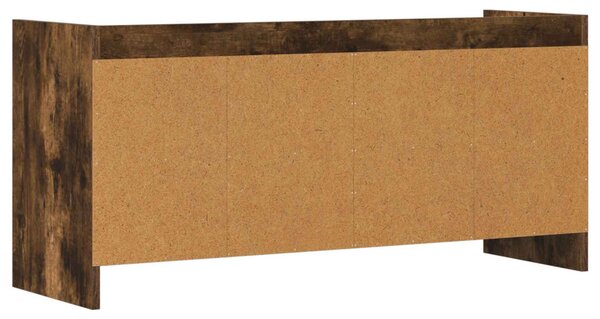 TV szekrény 100 x 33 x 47 cm Füstös Tölgy Szerelt Fa