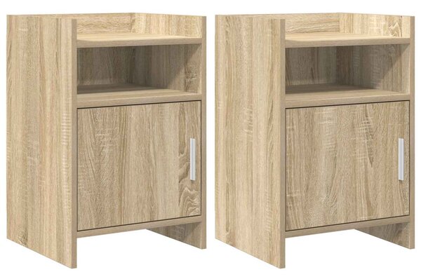 Éjjeliszekrények 2 pcs Sonoma Tölgy 40 x 36 x 60 cm Szerelt Fa