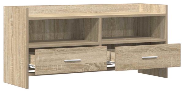 TV szekrény 100 x 33 x 47 cm Sonoma Tölgy Szerelt Fa