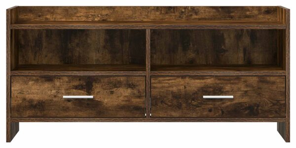 TV szekrény 100 x 33 x 47 cm Füstös Tölgy Szerelt Fa