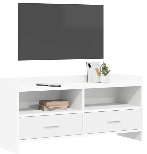 TV szekrény 100 x 33 x 47 cm Fehér Szerelt Fa