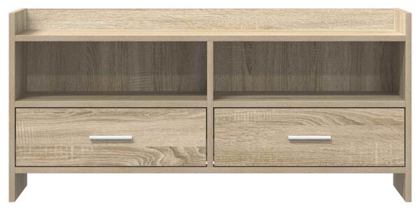TV szekrény 100 x 33 x 47 cm Sonoma Tölgy Szerelt Fa