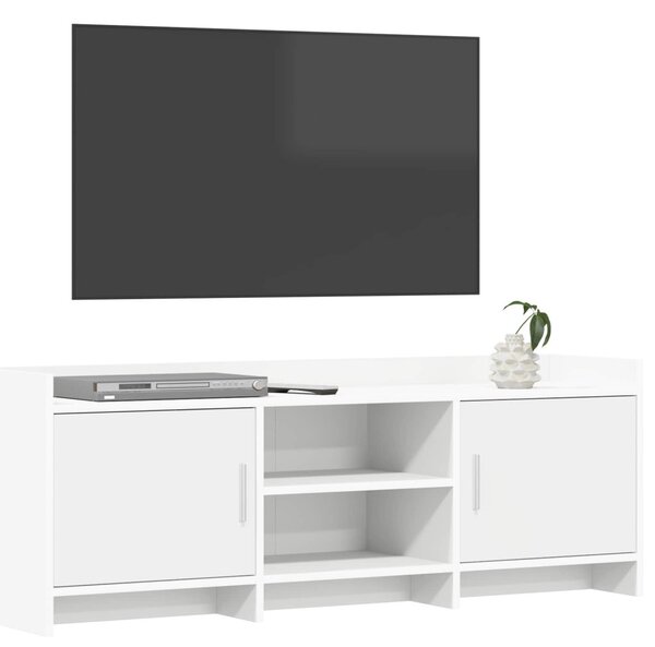 TV szekrény 130 x 33 x 47 cm Fehér Szerelt Fa