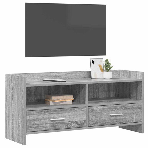 TV szekrény 100 x 33 x 47 cm Szürke Sonoma Szerelt Fa