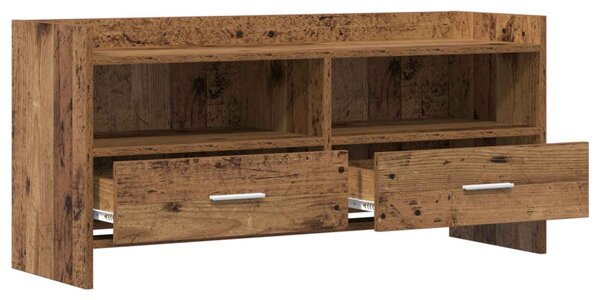 TV szekrény 100 x 33 x 47 cm Antik Fa Szerelt Fa