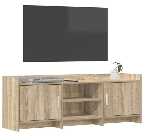 TV szekrény 130 x 33 x 47 cm Sonoma Tölgy Szerelt Fa