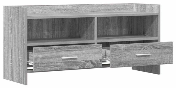 TV szekrény 100 x 33 x 47 cm Szürke Sonoma Szerelt Fa