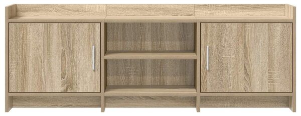 TV szekrény 130 x 33 x 47 cm Sonoma Tölgy Szerelt Fa