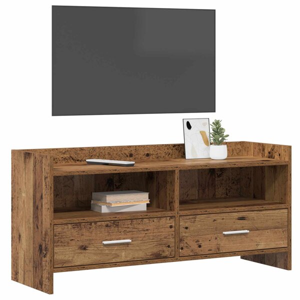 TV szekrény 100 x 33 x 47 cm Antik Fa Szerelt Fa