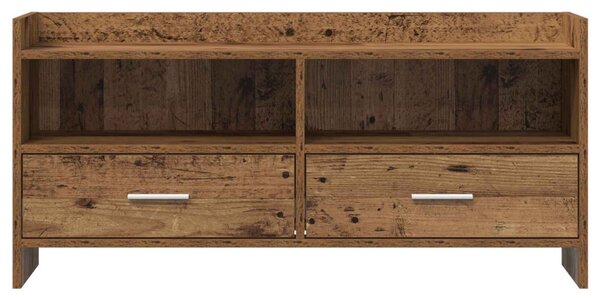 TV szekrény 100 x 33 x 47 cm Antik Fa Szerelt Fa