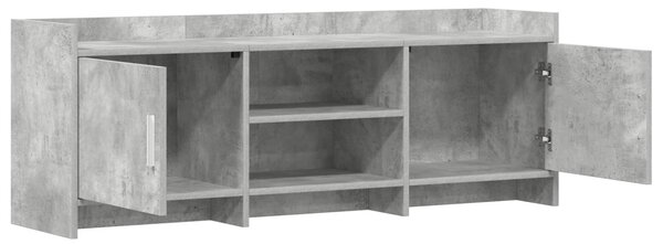 TV szekrény 130 x 33 x 47 cm Betonszürke Szerelt Fa
