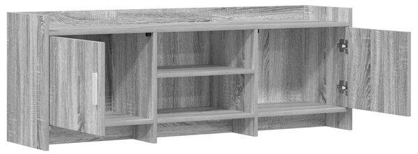 TV szekrény 130 x 33 x 47 cm Szürke Sonoma Szerelt Fa