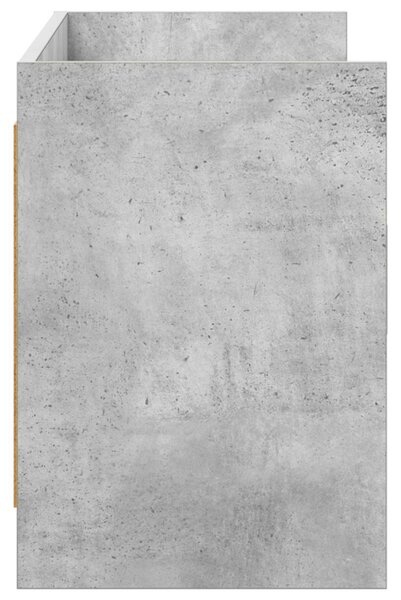 TV szekrény 130 x 33 x 47 cm Betonszürke Szerelt Fa