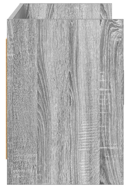 TV szekrény 130 x 33 x 47 cm Szürke Sonoma Szerelt Fa