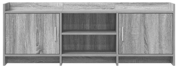TV szekrény 130 x 33 x 47 cm Szürke Sonoma Szerelt Fa