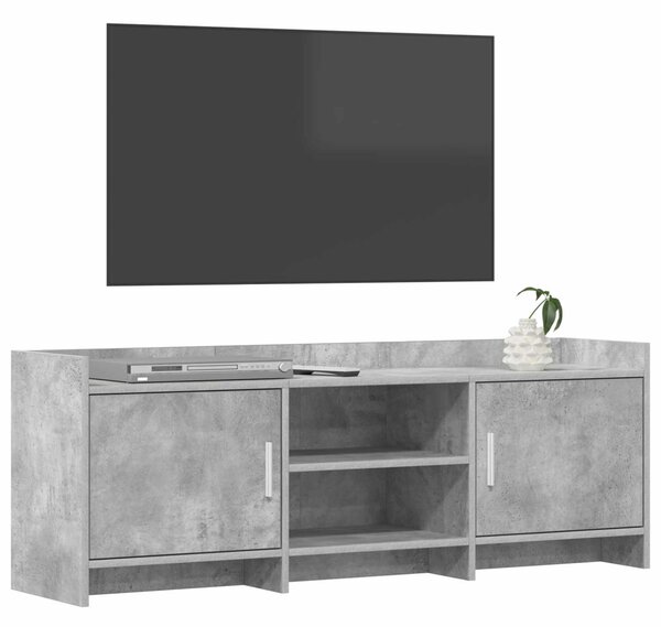 TV szekrény 130 x 33 x 47 cm Betonszürke Szerelt Fa