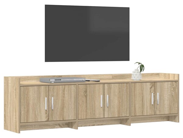 TV szekrény 168 x 33 x 47 cm Sonoma Tölgy Szerelt Fa