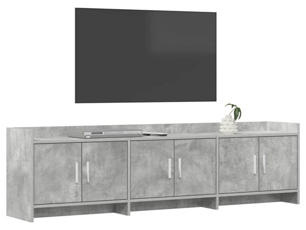 TV szekrény 168 x 33 x 47 cm Betonszürke Szerelt Fa
