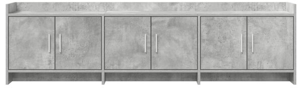 TV szekrény 168 x 33 x 47 cm Betonszürke Szerelt Fa
