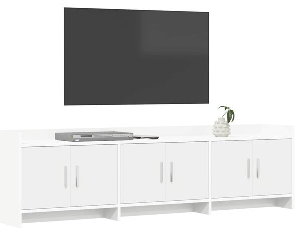 TV szekrény 168 x 33 x 47 cm Fehér Szerelt Fa