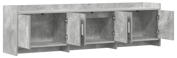 TV szekrény 168 x 33 x 47 cm Betonszürke Szerelt Fa