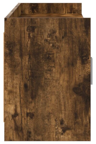 TV szekrény 168 x 33 x 47 cm Füstös Tölgy Szerelt Fa