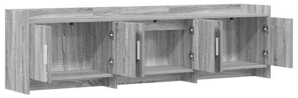 TV szekrény 168 x 33 x 47 cm Szürke Sonoma Szerelt Fa