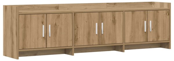 TV szekrény 168 x 33 x 47 cm Kézműves Tölgy Szerelt Fa