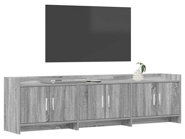 TV szekrény 168 x 33 x 47 cm Szürke Sonoma Szerelt Fa