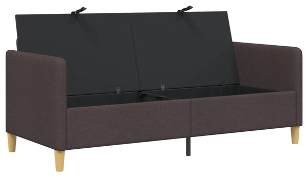 Tárolós Kanapé Sötét Barna 172 x 78 x 87 cm Poliészter