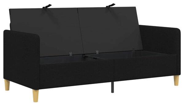 Tárolós Kanapé Fekete 172 x 78 x 87 cm Poliészter
