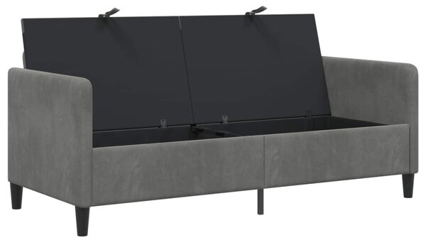 Tárolós Kanapé Sötétszürke 172 x 78 x 87 cm Poliészter