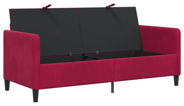 Tárolós Kanapé Bordó 172 x 78 x 87 cm Poliészter